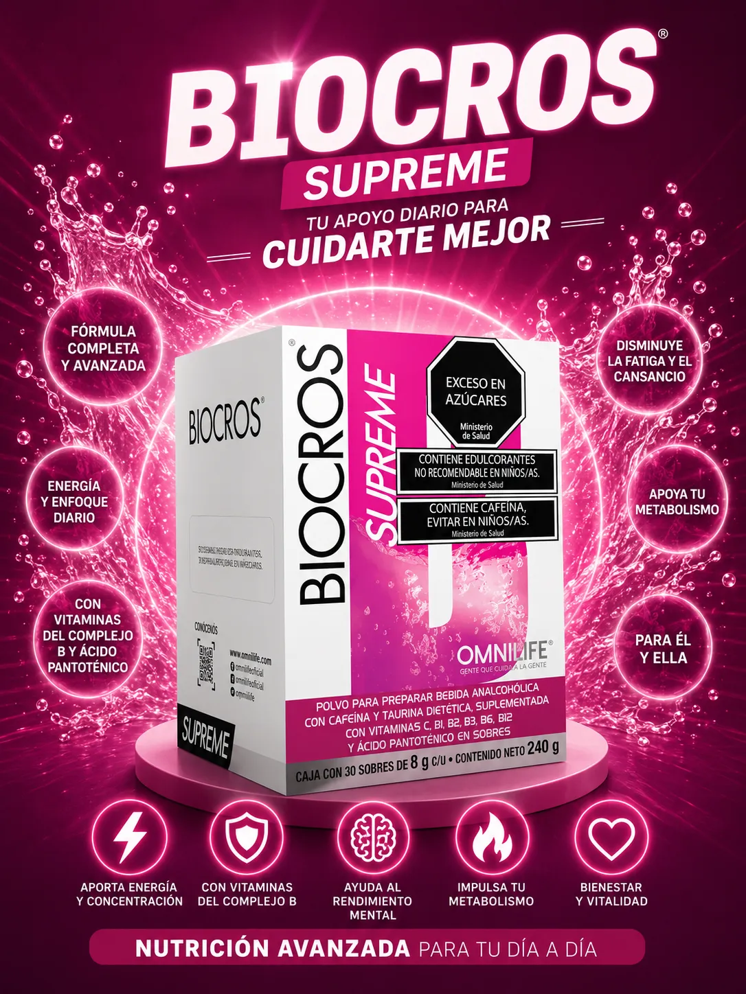 Biocros Omnilife para energía y rendimiento